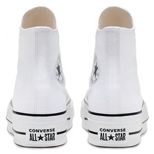 W 8.5 US Converse Chuck Taylor All Star Canvas Platform High Top White/black